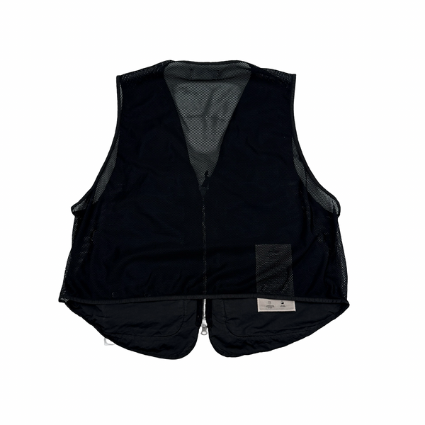 Stone Island 2024 Black David Light-TC Poly Net Gilet - Large