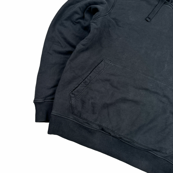 Stone Island 2022 Black Pullover Cotton Hoodie - XL