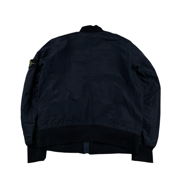 Stone Island 2010 Navy Cotton Blend Bomber Jacket - XL