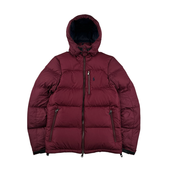 Ralph Lauren Red Down Filled Hooded Puffer Jacket - XS