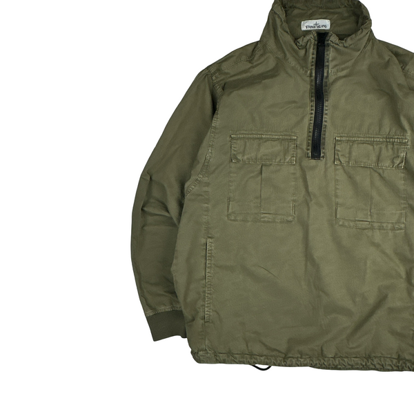 Stone Island 2020 Green Smock Pullover Overshirt - Large
