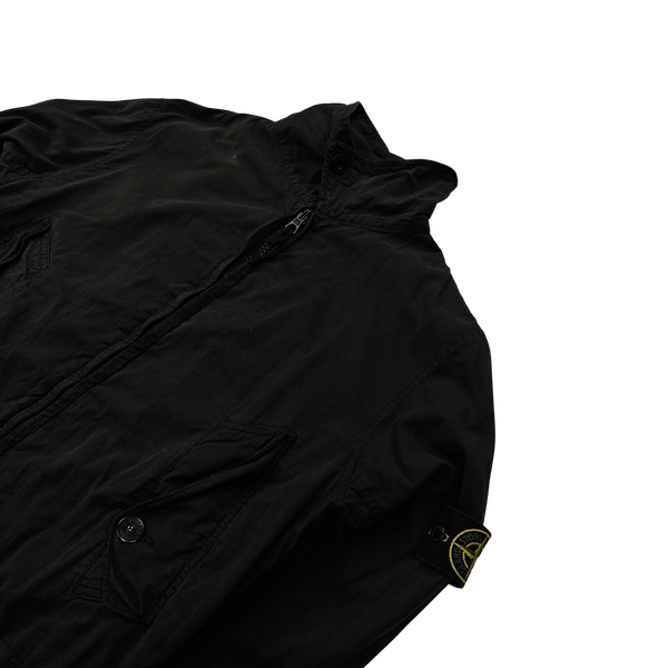 Stone Island Cotton Resin Coated Zipped Jacket - Medium