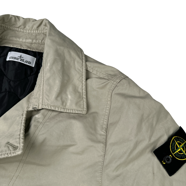 Stone Island 2022 Beige David TC Primaloft Lined Trench Coat Jacket - Large