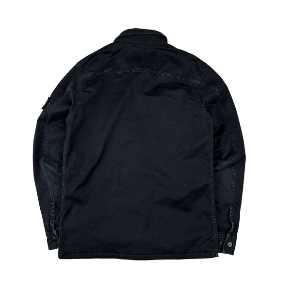 Stone Island 2016 Black Thick Cotton Overshirt - Medium