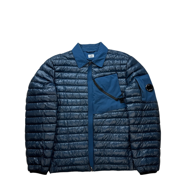 CP Company Navy Blue DD Shell Puffer Jacket - Medium