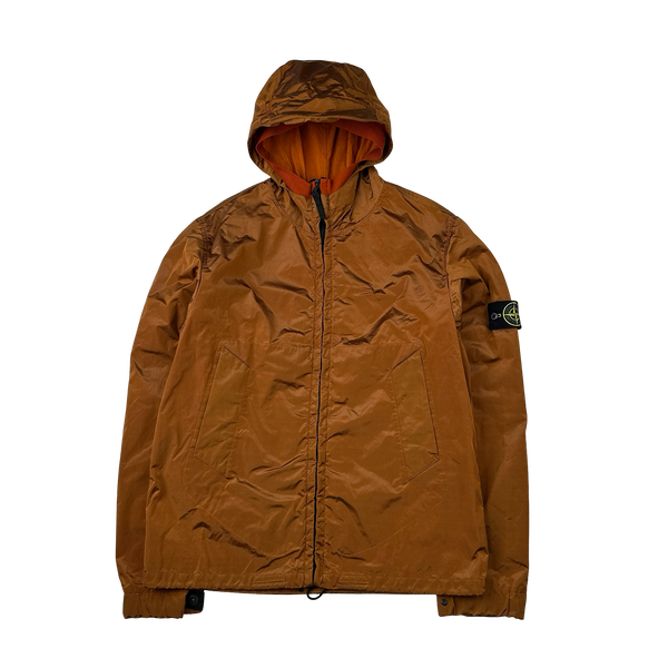 Stone Island 2008 Burnt Orange Nylon Metal Shimmer - Large