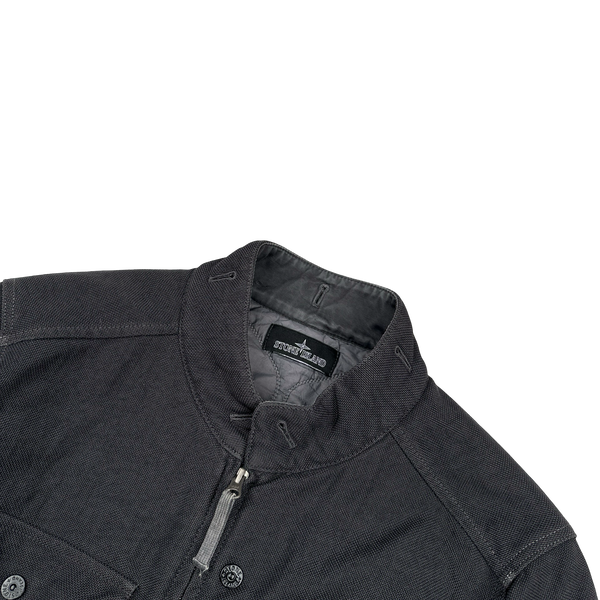 Stone Island 2015 Charcoal Cotton Blend Shadow Project Jacket - Large