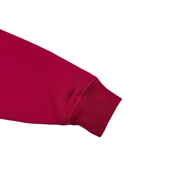 Parra Spellout Graphic Pink Cotton Jumper - Large