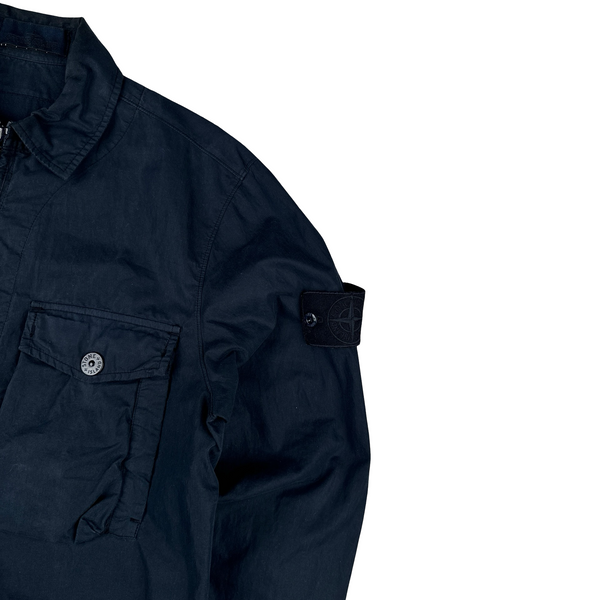 Stone Island 2019 Navy Ghost Overshirt - Small