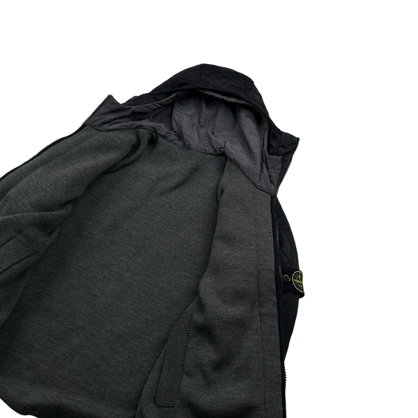Stone Island 2013 Reversible Quilted Lined Nylon Hooded Knit