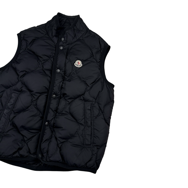 Moncler Canut Gilet Black Gilet Jacket - Medium