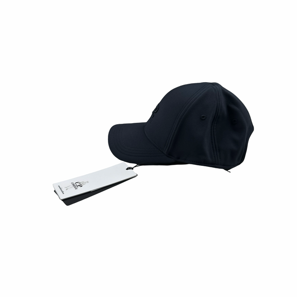 CP Company Navy Shell R Spellout Baseball Cap - Medium