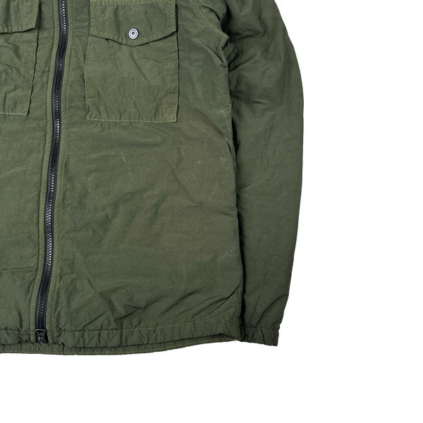Stone Island 2020 Naslan Khaki Double Chest Pocket Overshirt - Small