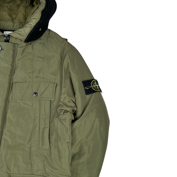 Stone Island Green 2019 Micro Reps Primaloft Parka Jacket - Medium