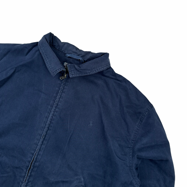 Ralph Lauren Navy Harrington Zipped Jacket - XL