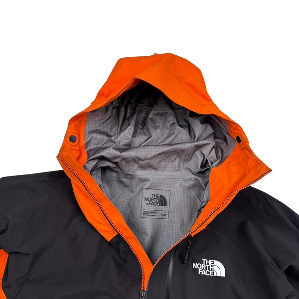 North Face Orange Gore Tex Colour Block Hooded Jacket - Small