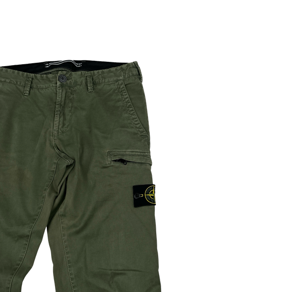 Stone Island 2021 Green SK Cargo Trousers - 30"