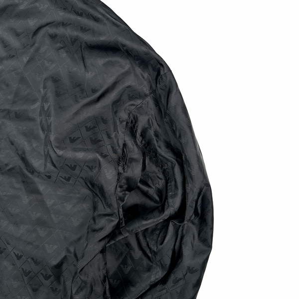 Emporio Armani Monogram Reversible Nylon Peak Hood Lightweight Jacket - XXL
