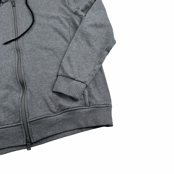 Paul And Shark Grey Zip Up Hooded Jumper - Medium
