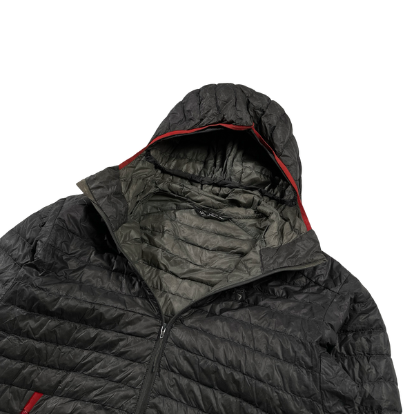 Arcteryx Charcoal Cerium SL Down Filled Zipped Hooded Jacket - Small
