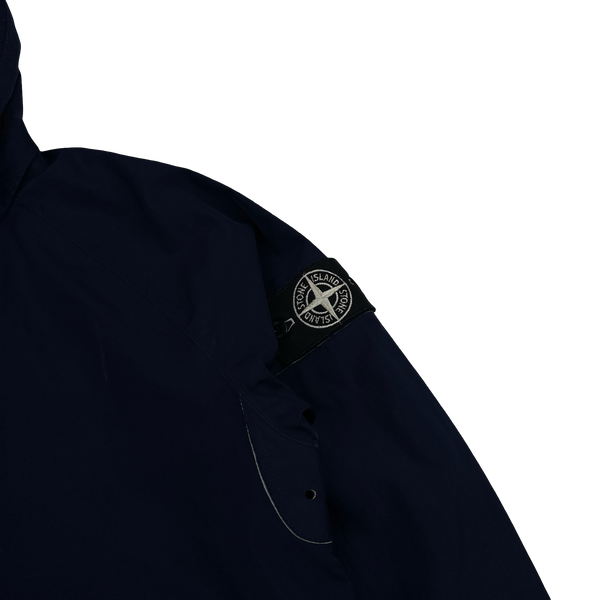 Stone Island 2016 Navy Tank Shield Multi Layer Hooded Jacket - Small