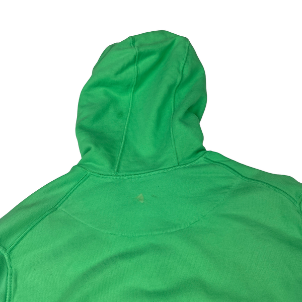 Stone Island 2022 Green Cotton Zipped Hoodie - Medium