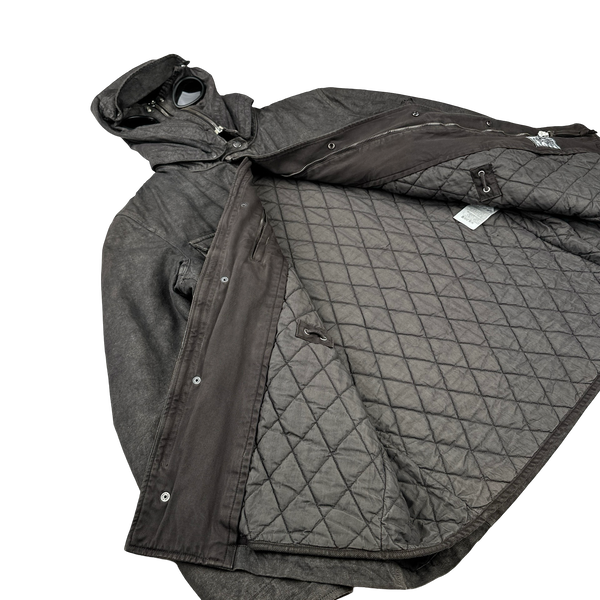 CP Company Vintage 2004 Lino Flax Diamond Quilted Explorer Goggle