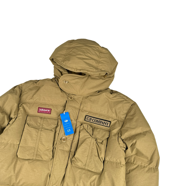 Adidas Spezial X CP Company RARE Sand Thick Puffer Print Lined Jacket - XL