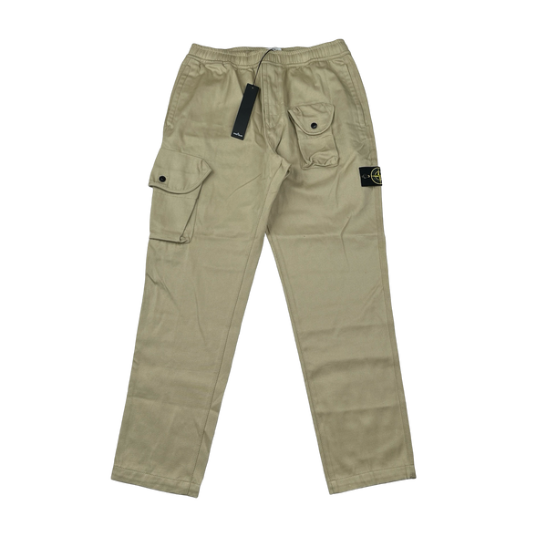 Stone Island 2021 Tan RE-T Multi Pocket Cargo Trousers - 34"