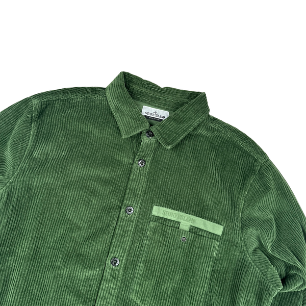 Stone Island 2022 Spellout Corduroy Overshirt - 3XL
