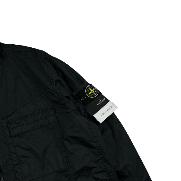 Stone Island 2022 Membrana 3L TC Black Hooded Jacket - XXL