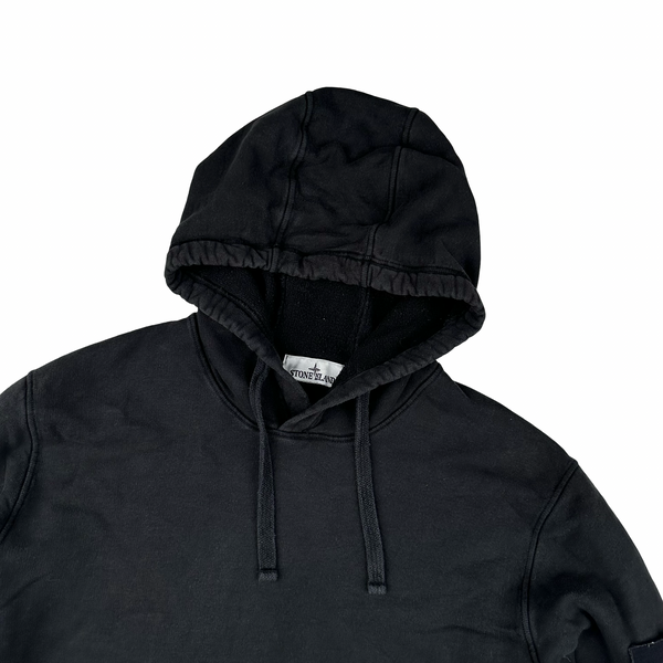 Stone Island 2022 Black Pullover Cotton Hoodie - XL
