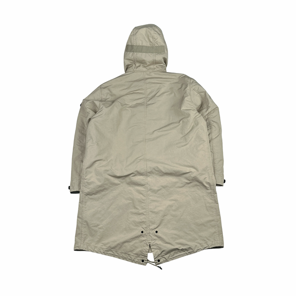 Stone Island Beige David TC Blanket Lined Fishtail Parka Jacket - XL