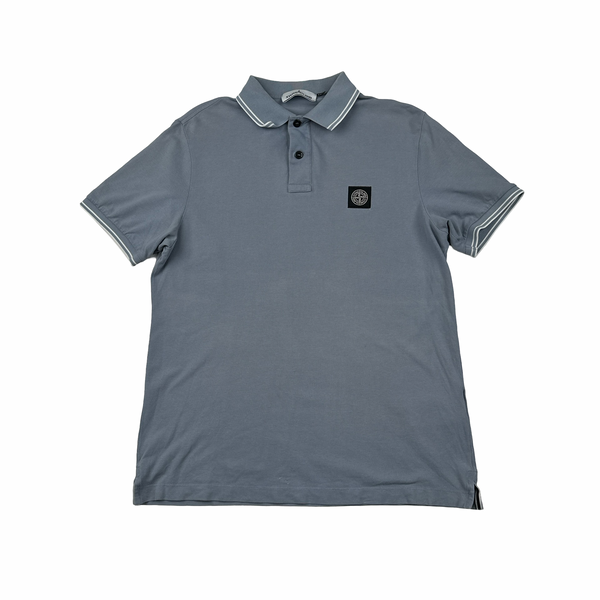 Stone Island 2018 Steel Grey Polo Shirt - Large
