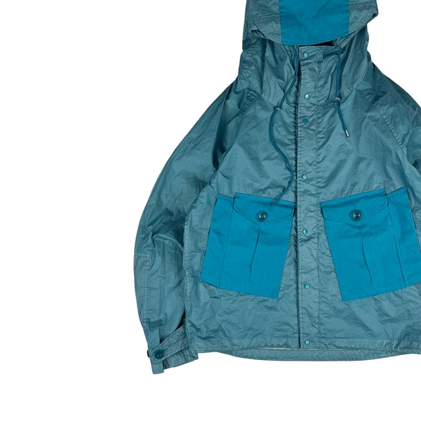Ten C Blue Lightweight Tempest Anorak Jacket - Medium