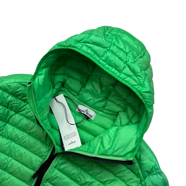 Stone Island Green Loom Woven R Nylon Down TC Puffer - Medium - Large - XL