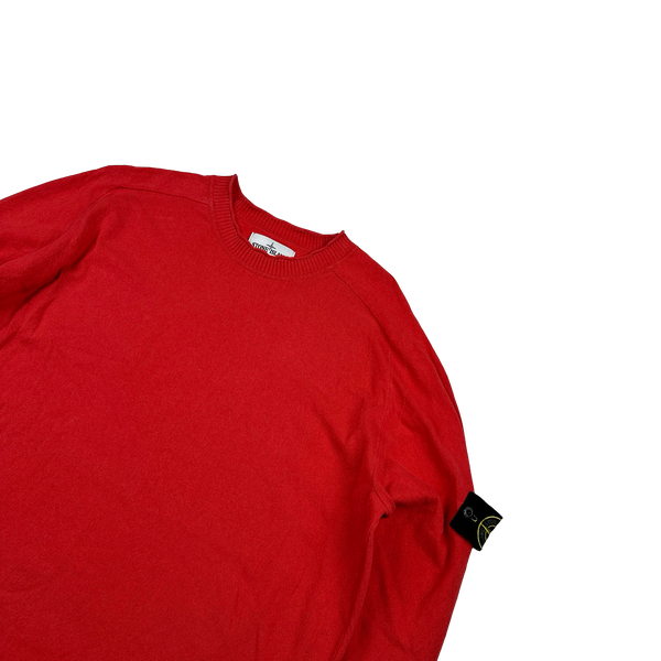Stone Island 2019 Red Lightweight Knitted Crewneck - XXL