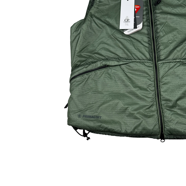 CP Company Primaloft Green NADA Shell Lightweight Len View Gilet Jacket - Large