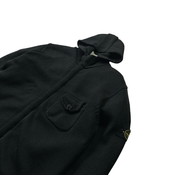Stone Island Vintage 2003 Duel Layer Heavyweight Knitted Hoodie