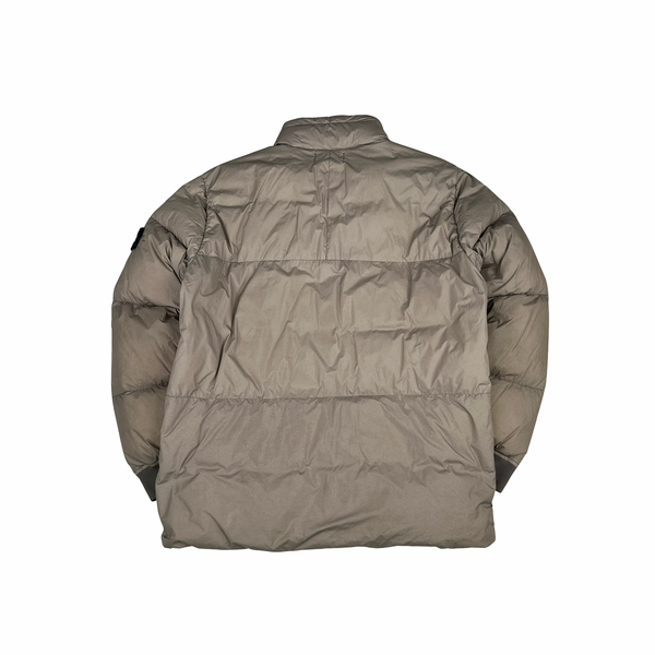 Stone Island 2016 Rosy Brown Crinkle Puffer Jacket - XL