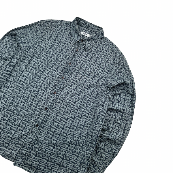 Moschino Mirror Spellout Monogram Buttoned Shirt - XXL