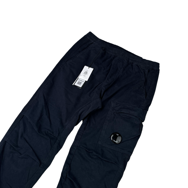 CP Company Navy Ergonomic Fit Cargo Trousers - Small