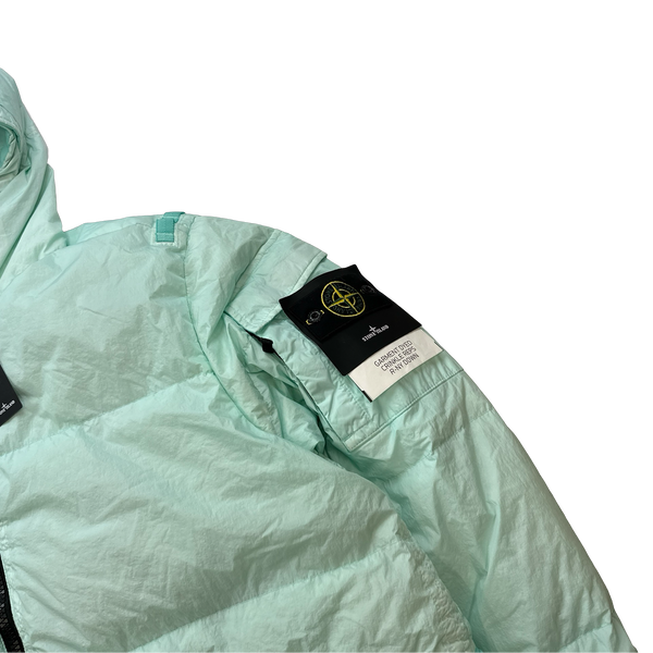 Stone Island 2022 Mint Crinkle R-NY Down Puffer Jacket - 3XL