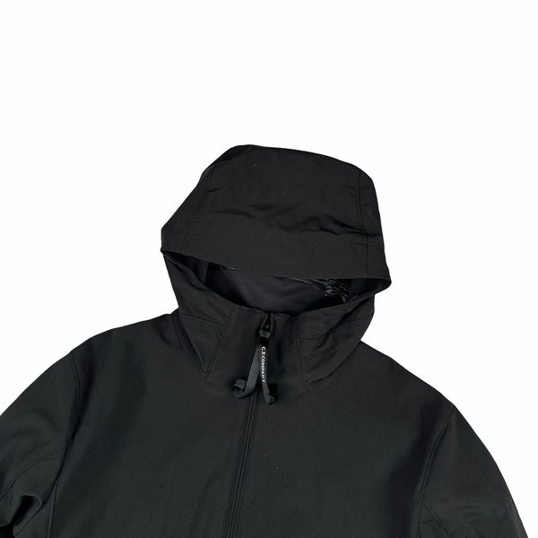 CP Company Black Soft Shell Lens View Jacket - XL