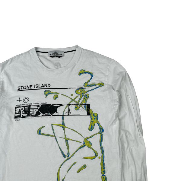 Stone Island Graphic Long sleeve T Shirt - Medium