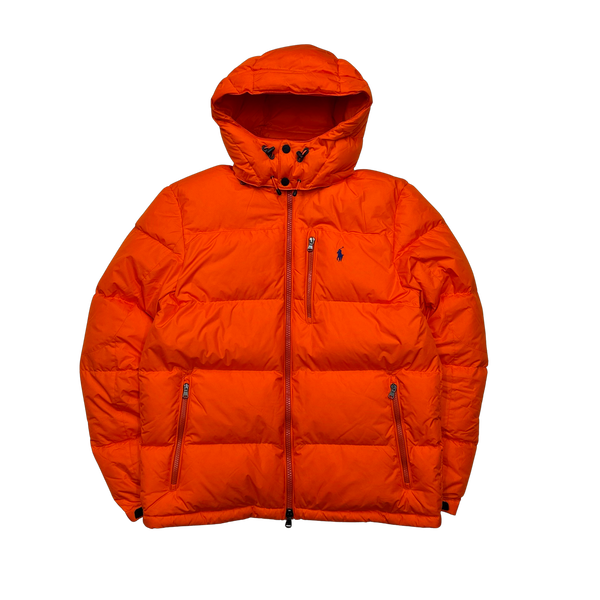 Ralph Lauren Orange El Cap Down Filled Puffer Jacket - Medium