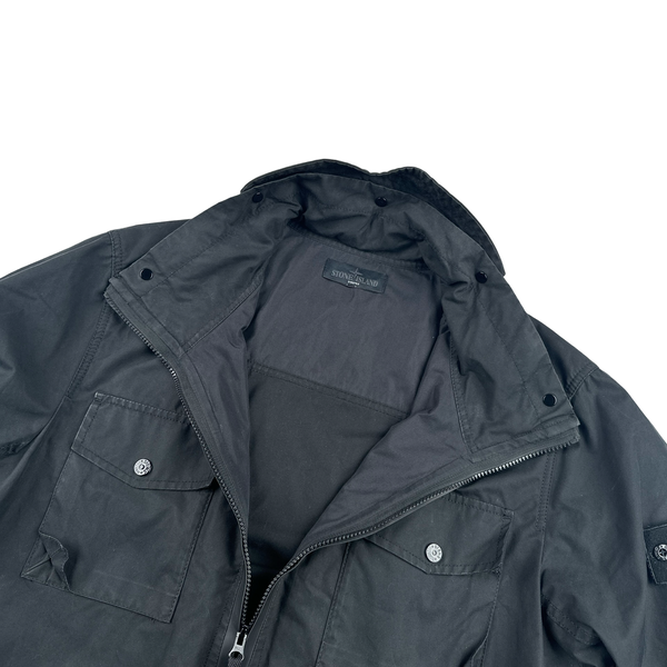 Stone Island Black Ghost Weatherproof Cotton Jacket - XL
