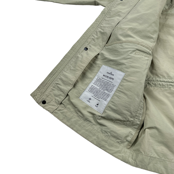 Stone Island 2019 Tan Micro Reps Multipocket Parka Jacket - Medium