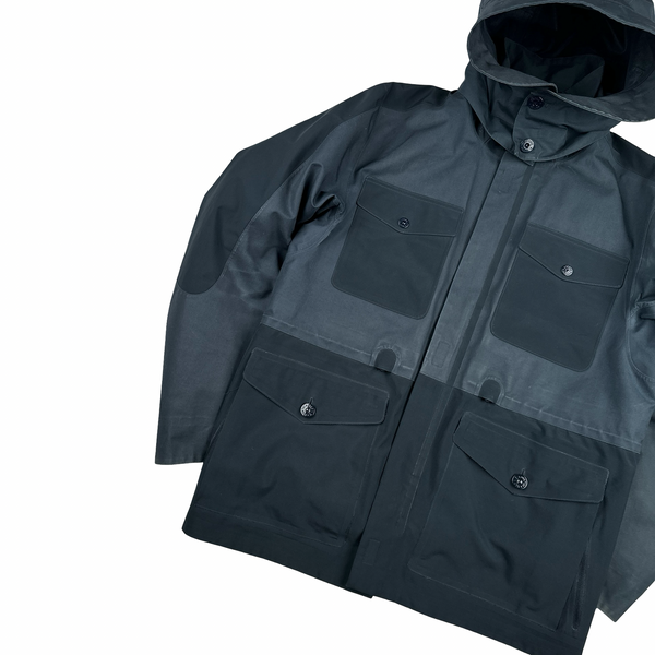 Stone Island 2017 Waterproof Down Lined Navy Ghost Tank Shield Jacket - Large