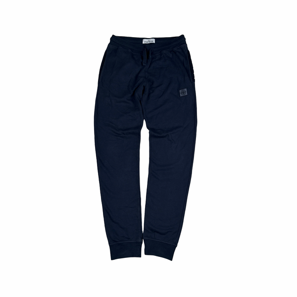 Stone Island 2017 Navy Cotton Joggers - Small